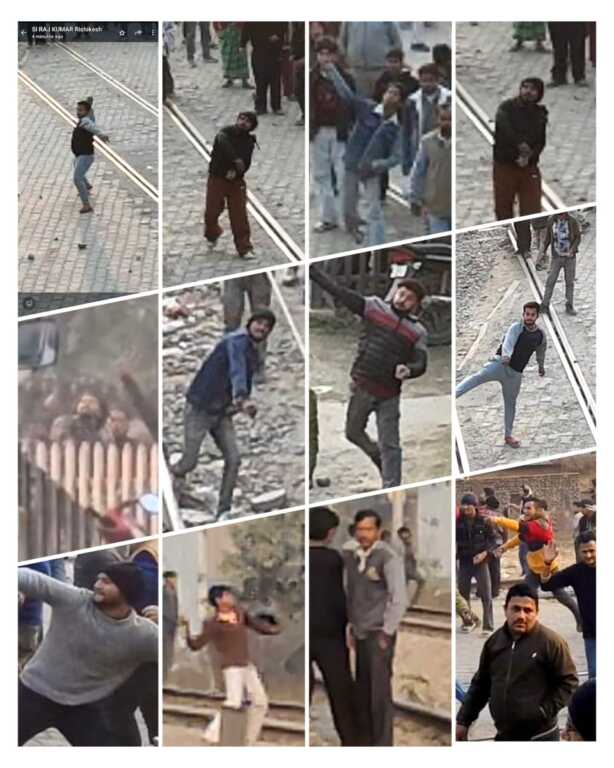 यहां पुलिस ने पत्थर बाजो की फोटो की जारी