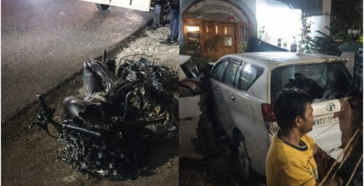 तेज रफ्तार कार ने मचाया तांडव, कई वाहनों को टक्कर, चालक हिरासत में