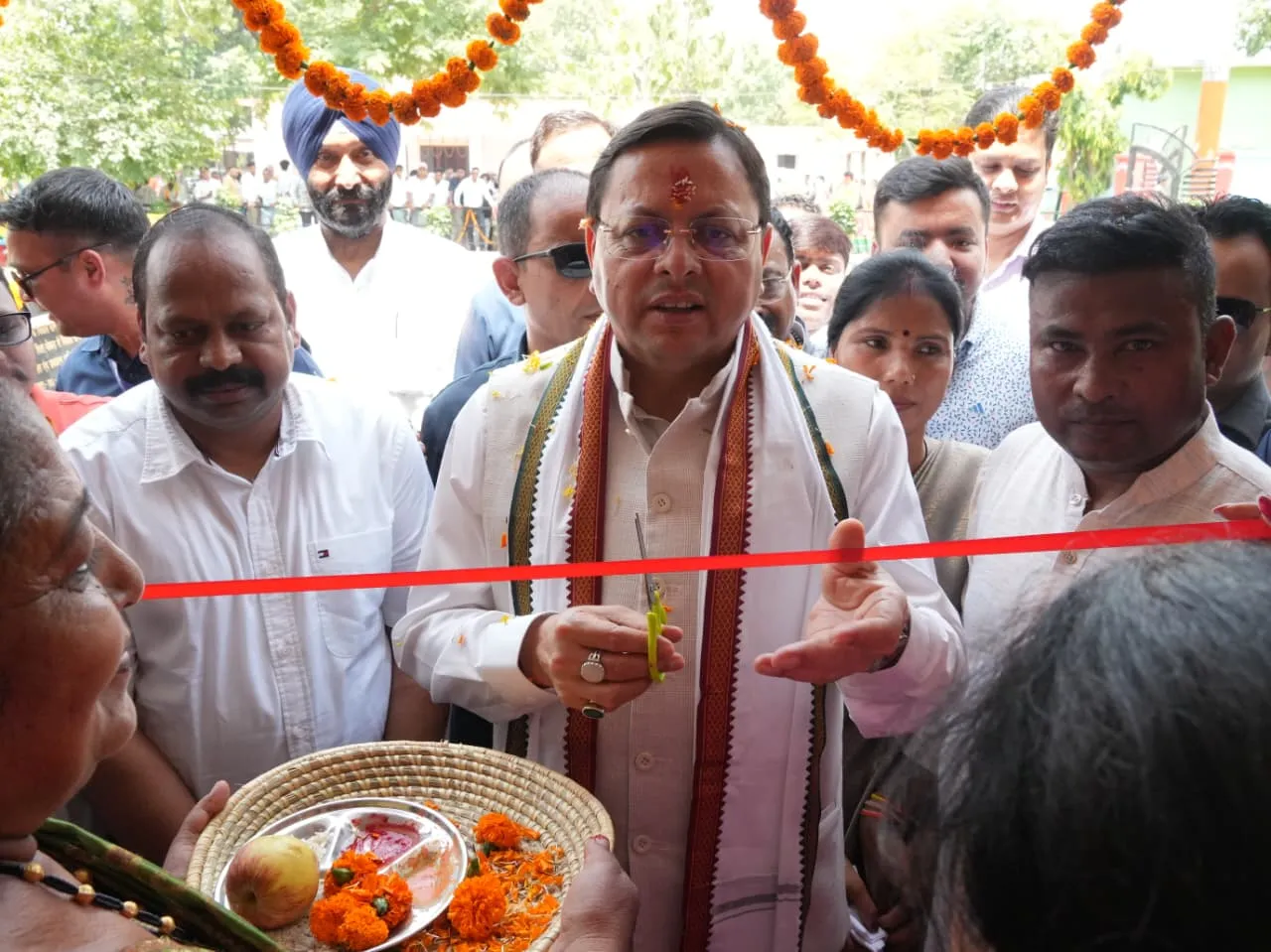 खटीमा में मुख्यमंत्री पुष्कर सिंह धामी ने 89 लाख रुपये की विकास योजनाओं का किया लोकार्पण