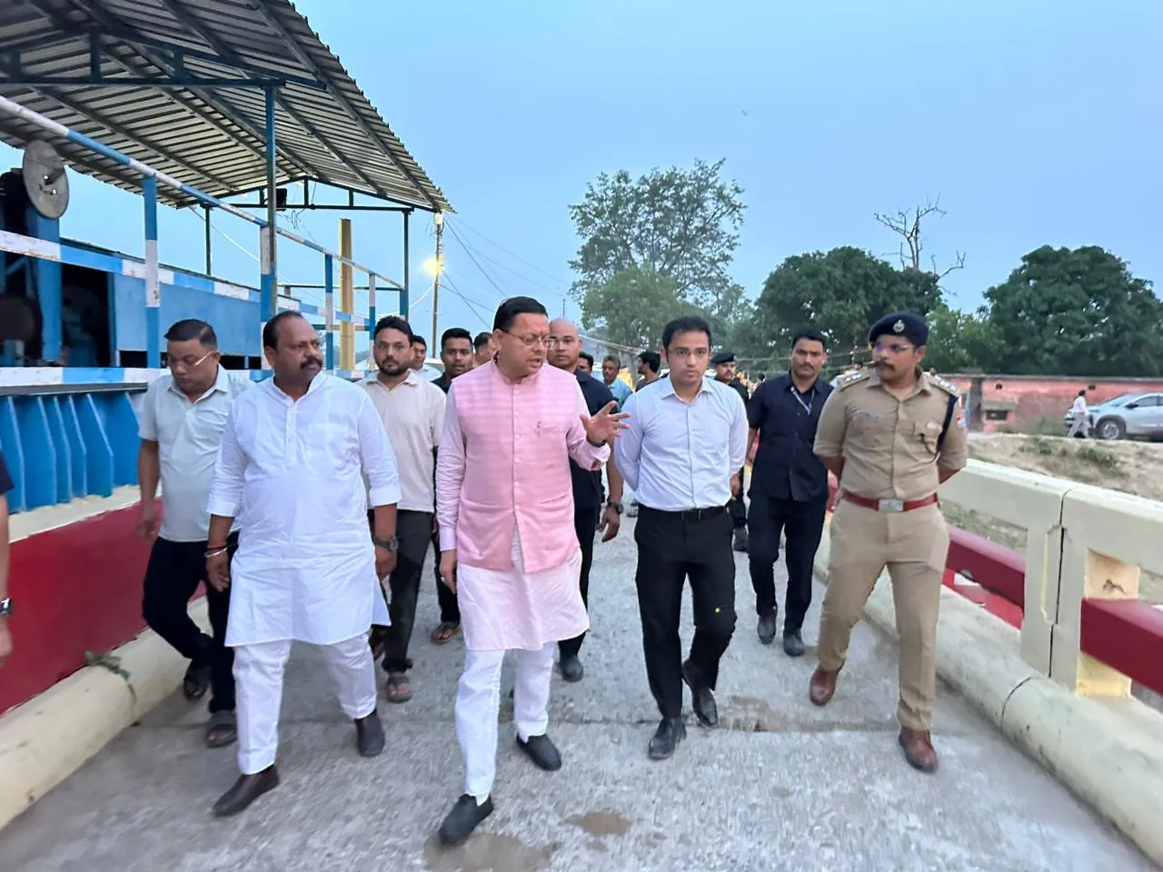 शारदा कॉरिडोर से बदलेगी खटीमा की तस्वीर, सीएम धामी ने किया स्थलीय निरीक्षण