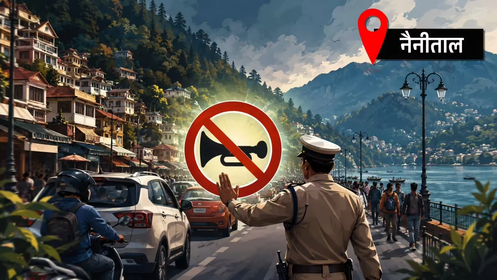 नैनीताल मॉल रोड बनेगी ‘नो हॉर्न ज़ोन’, 1 अगस्त से हॉर्न बजाने पर रहेगा पूर्ण प्रतिबंध