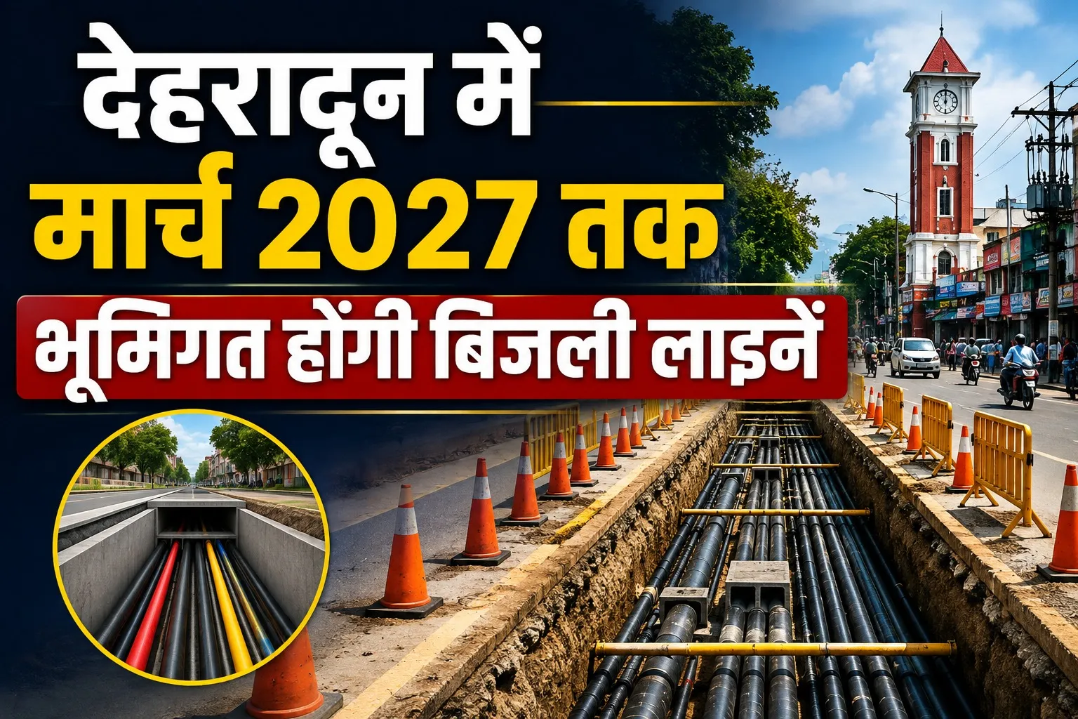 देहरादून में मार्च 2027 तक भूमिगत होंगी बिजली लाइनें