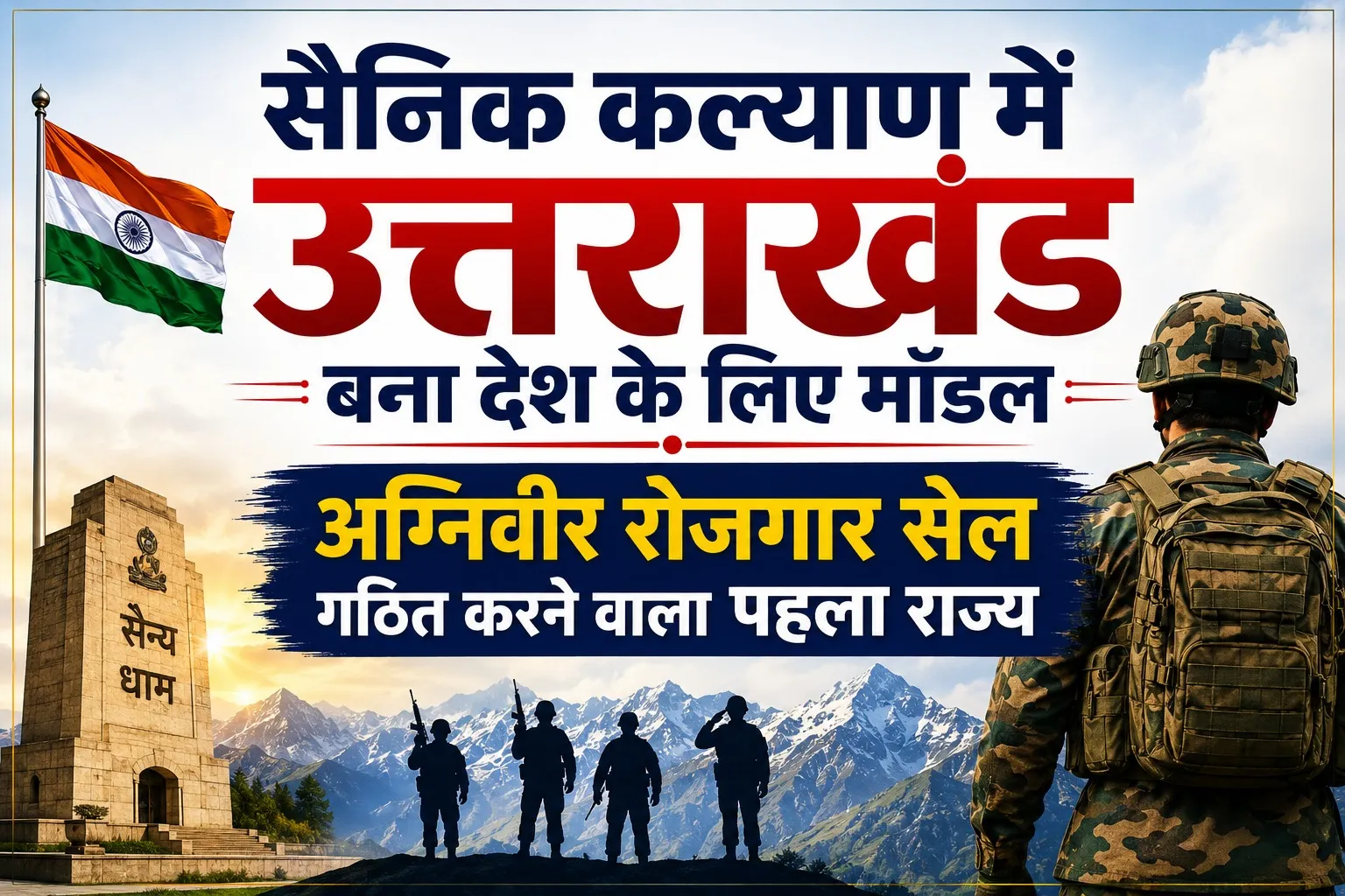 सैनिक कल्याण में उत्तराखंड बना देश के लिए मॉडल, अग्निवीर रोजगार सेल गठित करने वाला पहला राज्य