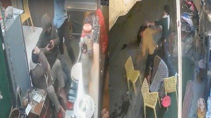 मसूरी के रेस्टोरेंट में घुसकर युवकों पर लाठी-डंडों से हमला, CCTV फुटेज वायरल