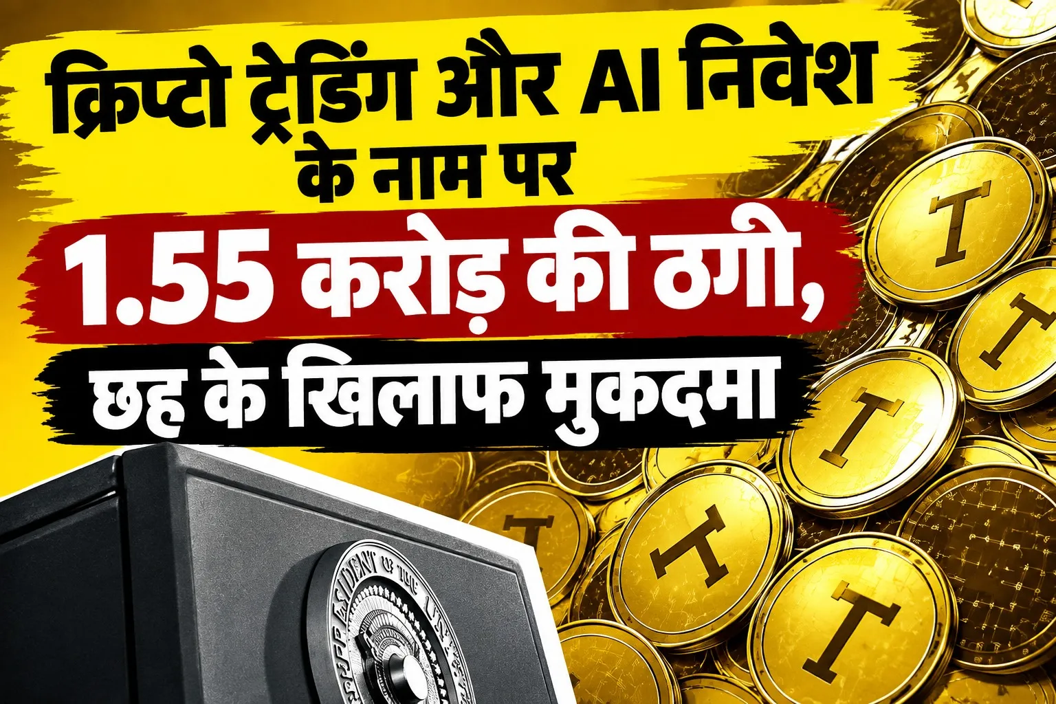 क्रिप्टो ट्रेडिंग और AI निवेश के नाम पर 1.55 करोड़ की ठगी, छह के खिलाफ मुकदमा