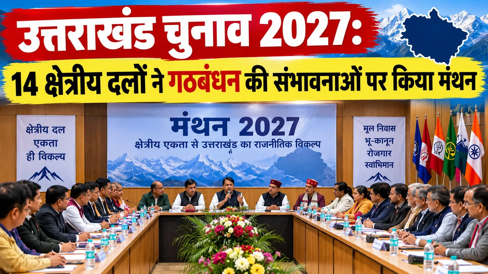 उत्तराखंड चुनाव 2027: 14 क्षेत्रीय दलों ने गठबंधन की संभावनाओं पर किया मंथन